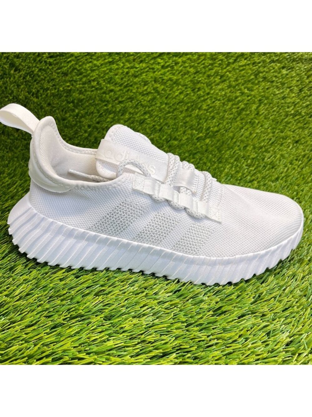 Adidas Kaptir Flow Womens Size 9 White Athletic Running Walking Shoes Sneakers